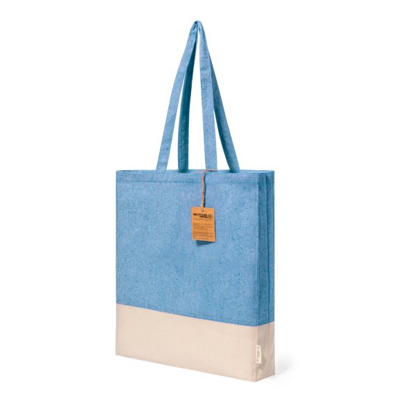 BOLSA BASE BLANCA+COLOR CON FUELLE 100% ALGODON 120 GR. - Imagen 5