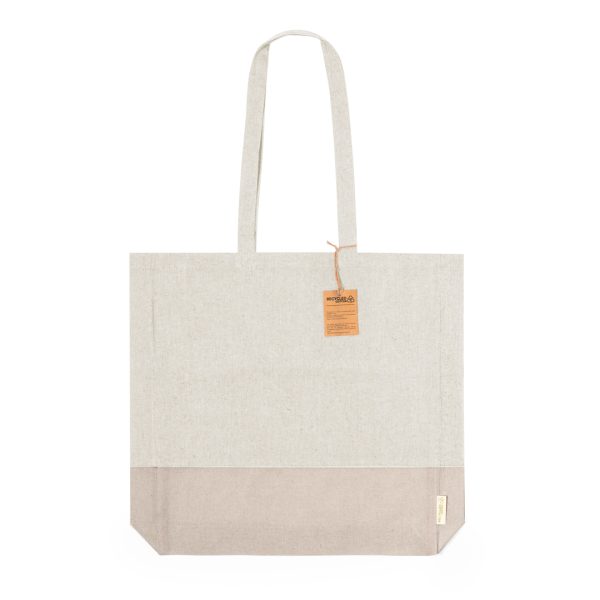 BOLSA BASE BLANCA+COLOR CON FUELLE 100% ALGODON 120 GR. - Imagen 7