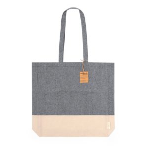 BOLSA BASE BLANCA+COLOR CON FUELLE 100% ALGODON 120 GR.