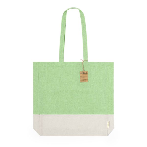 BOLSA BASE BLANCA+COLOR CON FUELLE 100% ALGODON 120 GR. - Imagen 4