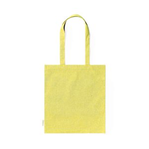 BOLSAS DE  ALGODÓN RECICLADO DE COLORES CON ASA LARGA 140 grs.