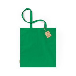BOLSA ALGODÓN DE ORGANICO DE COLORES CON ASA LARGA 140 grs.