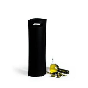 Bolsa en TST con asa troquelada para botellas, precio con I.V.A incluido.