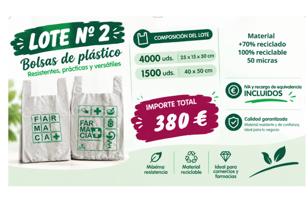 Lote exclusivo nº. 2 - Importe total mostrado en web con I.V.A y sin R.E
