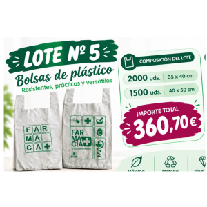 Lote exclusivo nº. 5 - Importe total en web mostrado solo con I.V.A sin R.E